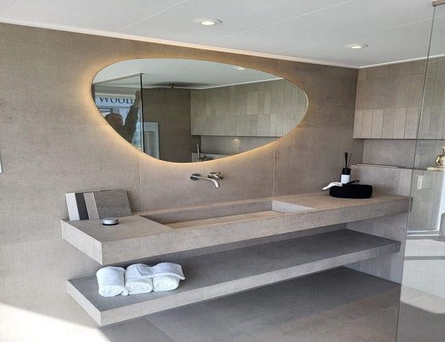 ديكورات مغاسل مضيئة بالمرايا المدينة المنورة