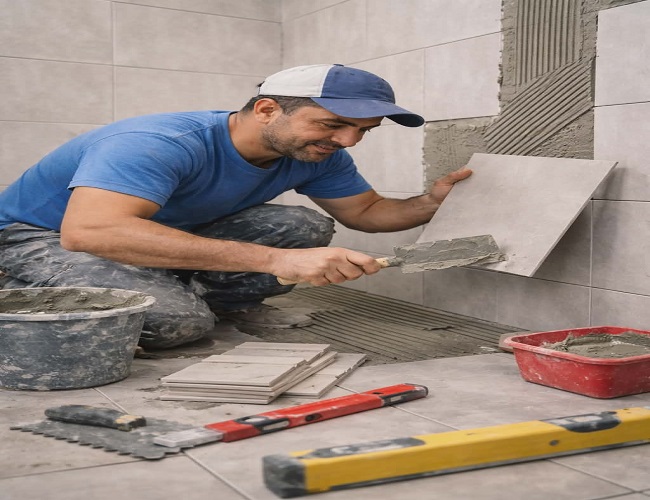 تنفيذ أرضيات باركيه سيراميك