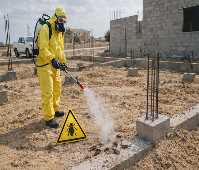رش الخرسانة العادية ضد النمل الابيض